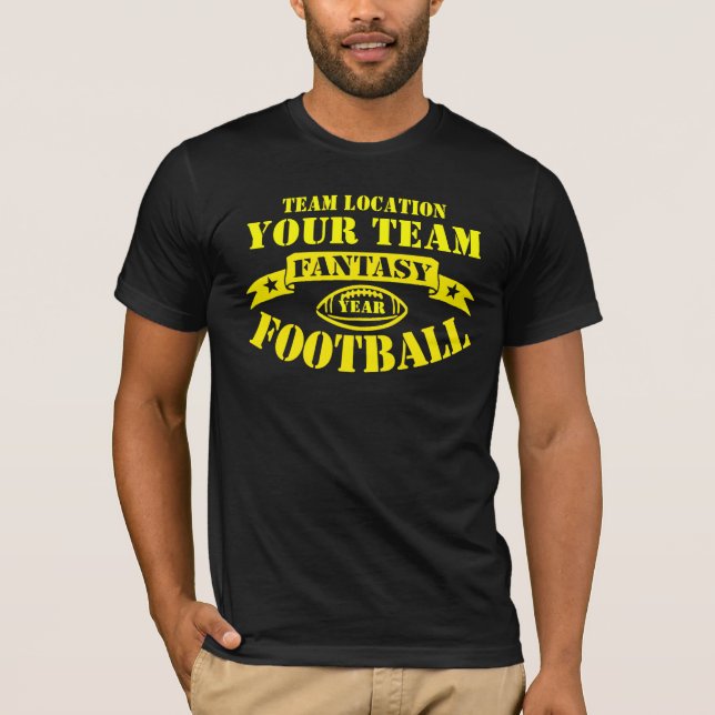 T-SHIRTS SEU ANO DO FUTEBOL DA FANTASIA DA EQUIPE (Frente)
