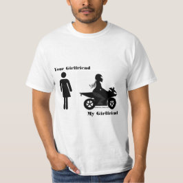 T-shirts Seu namorada, minha motocicleta da amiga