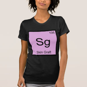 T-shirts Sg - Enxerto de Pele Símbolo de Elemento Químico D
