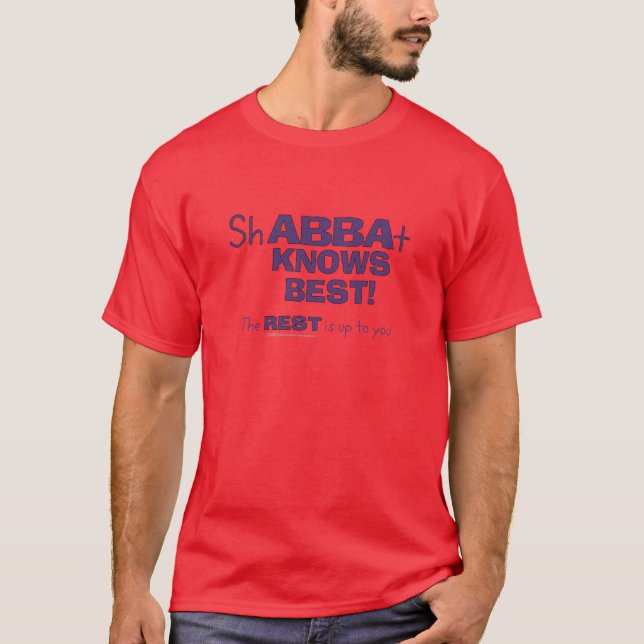 T-shirts ShABBAt Abba conhece melhor (Frente)