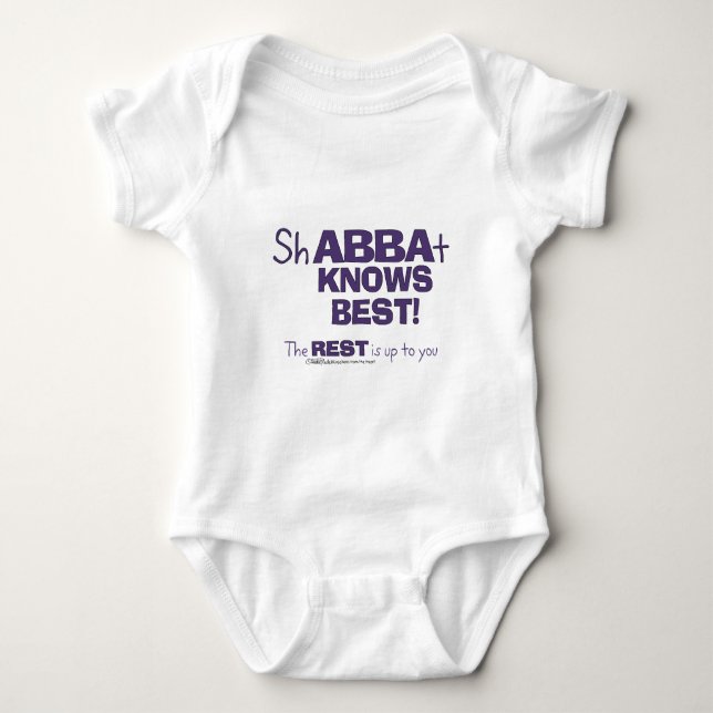 T-shirts ShABBAt Abba conhece melhor (Frente)