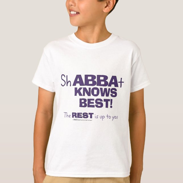 T-shirts ShABBAt Abba conhece melhor (Frente)