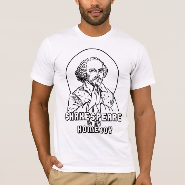 T-shirts Shakespeare é meu ficar em casa (Frente)