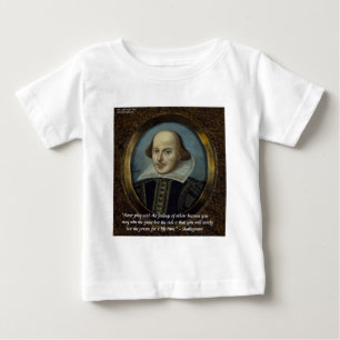 T-shirts Shakespeare e sua citação de sentimentos famosos