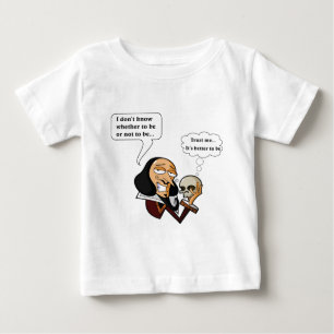 T-shirts Shakespeare Hamlet, para ser ou para não ser