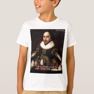 T-shirts Shakespeare "Love/Might" Cote Ofertas E Cartões Et