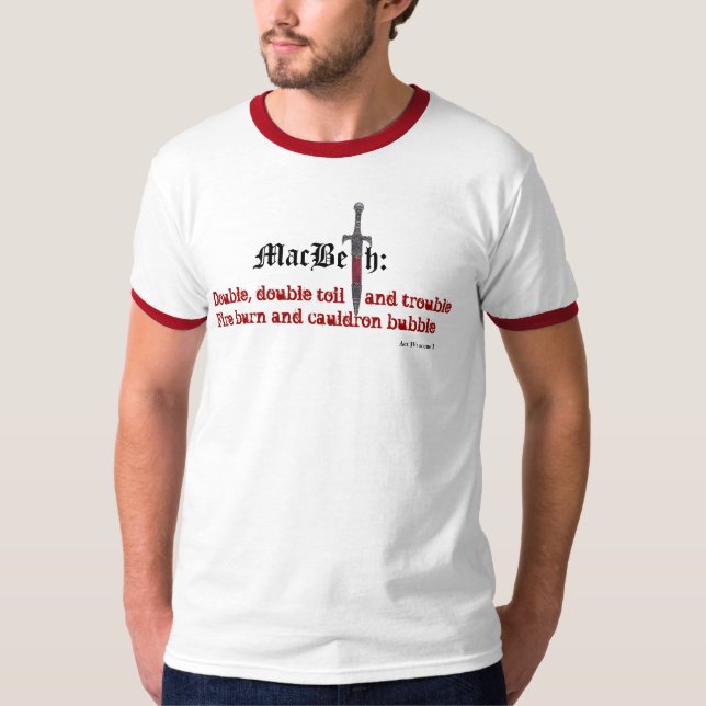 T-shirts Shakespeare: Macbeth (Frente)
