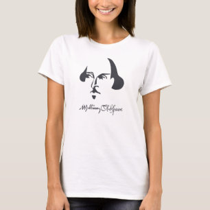 T-shirts Shakespeare simples com assinatura