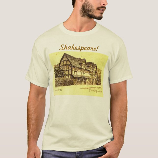 T-shirts Shakespeare! Vintage (Frente)