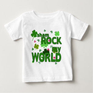 T-shirts Sham Rock My World com Shamrocks