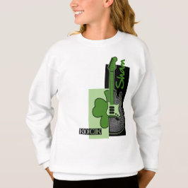 T-shirts Sham Rock. Rua Tema Música. Dia de Patrick