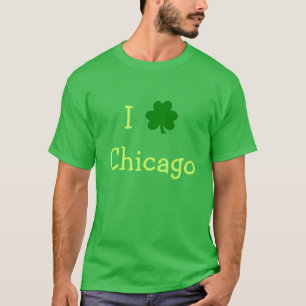 T-shirts "Shamrock Chicago Green Rua" "Dia de Patrick"