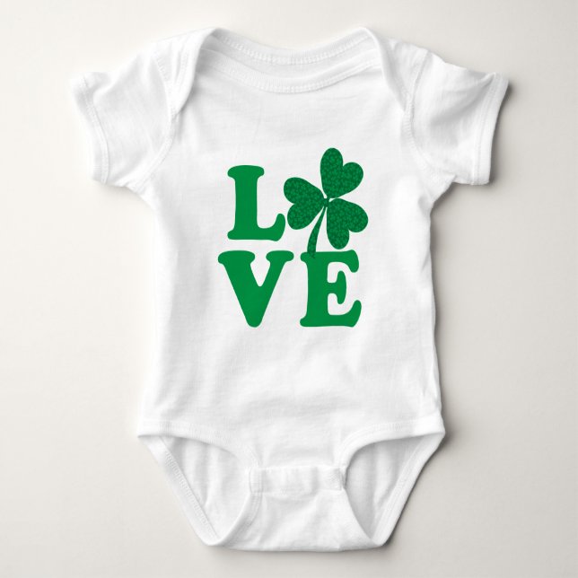 T-shirts Shamrock LOVE (Frente)