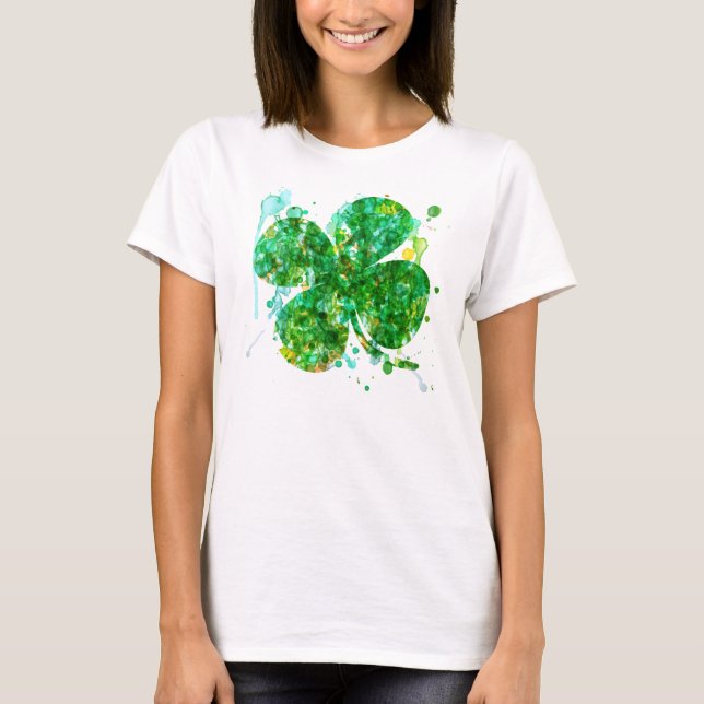 T-shirts Shamrock ou Mulheres Artísticas (Frente)