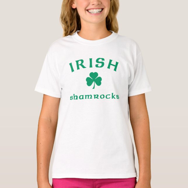 T-shirts Shamrocks Irlandês (Frente)