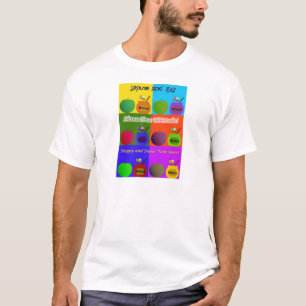 T-shirts Shana Tova - estilo bonito do pop art de Apple, do