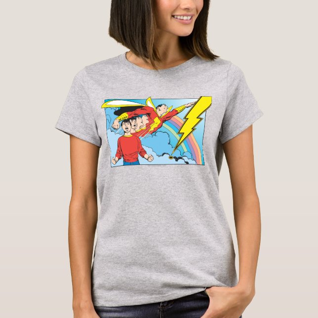 T-shirts SHAZAM/Billy Batson (Frente)