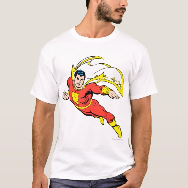 T-shirts Shazam Soaring (Frente)