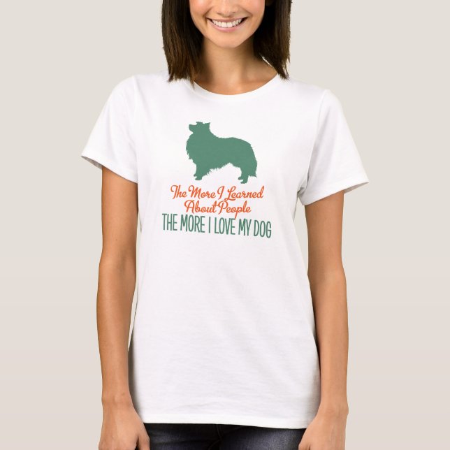 T-shirts Sheepdog de Shetland (Frente)