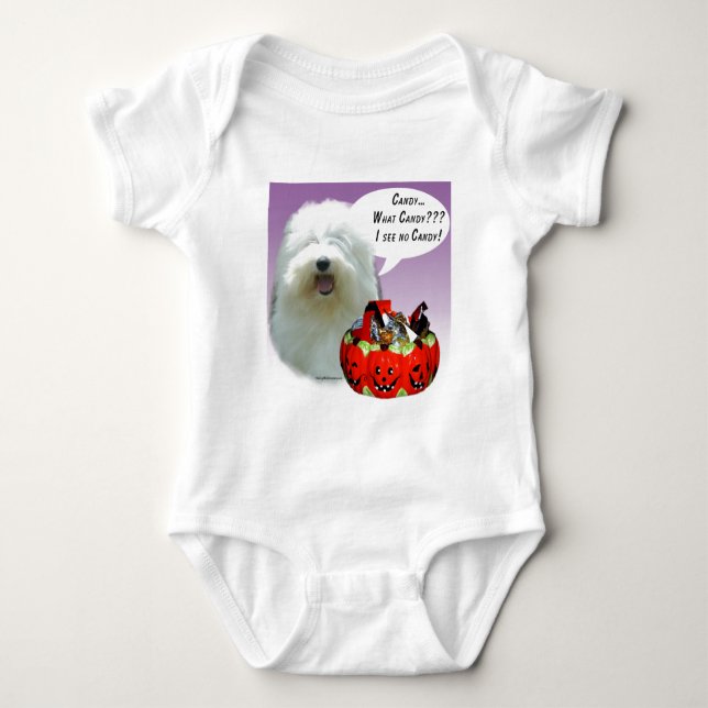 T-shirts Sheepdog Halloween Candy (Frente)
