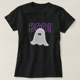 T-shirts Sheer Semi-Transparente Purple Boo Ghost