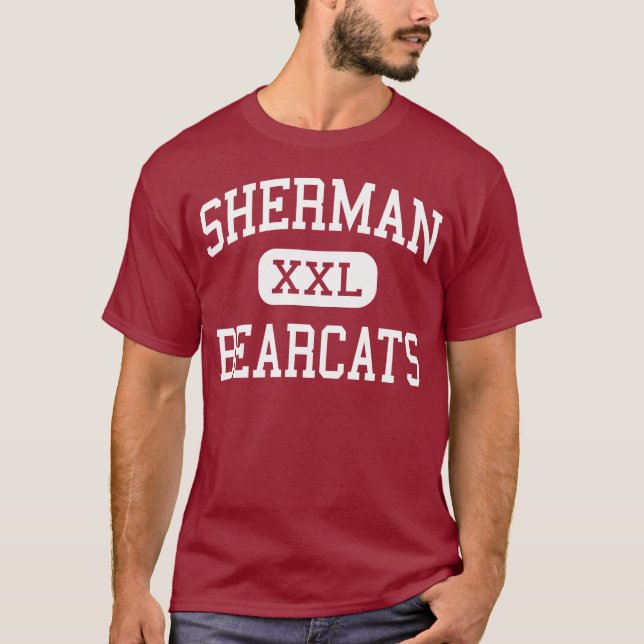 T-shirts Sherman - Bearcats - segundo grau - Sherman Texas (Frente)