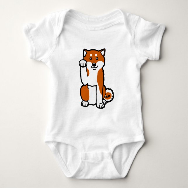 T-shirts Shiba afortunado (Frente)