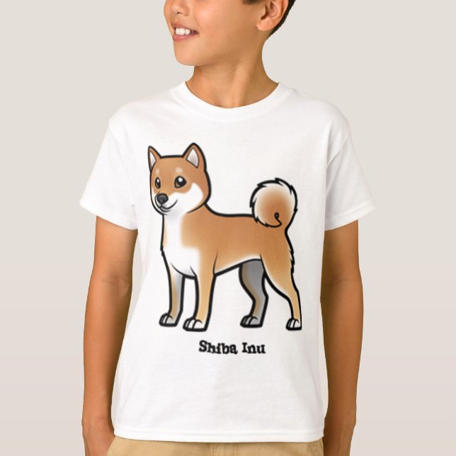 T-shirts shiba inu (Frente)