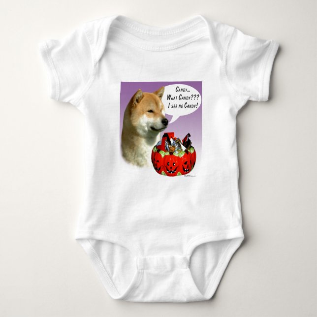 T-shirts Shiba Inu Halloween (Frente)
