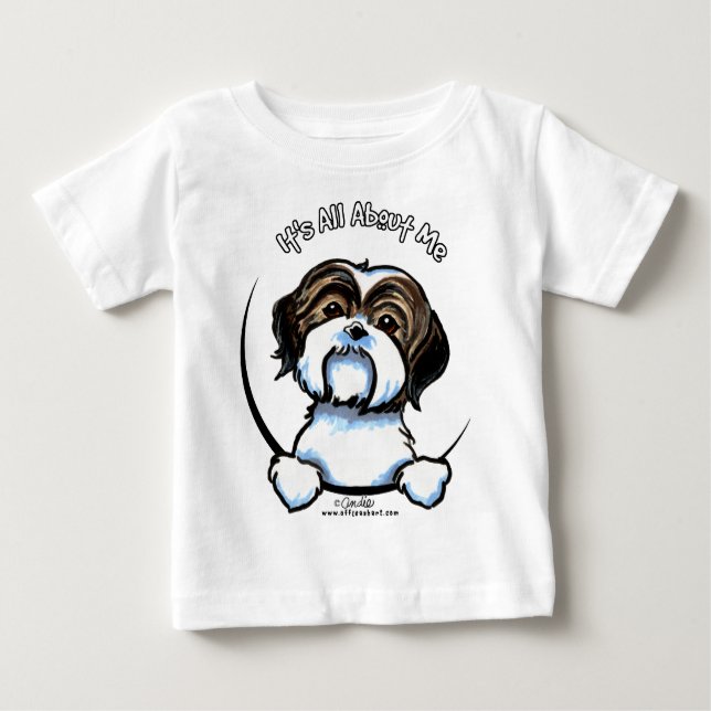 T-shirts Shih Tzu É Tudo Sobre Mim (Frente)