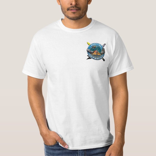 T-shirts Shipwrecks da caça (Frente)