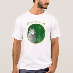 T-shirts Siberian Husky Peace