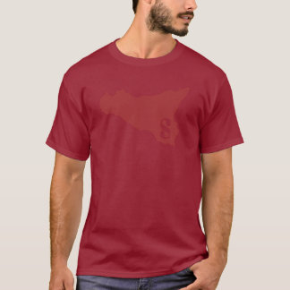 T-shirts Sicilia darkred