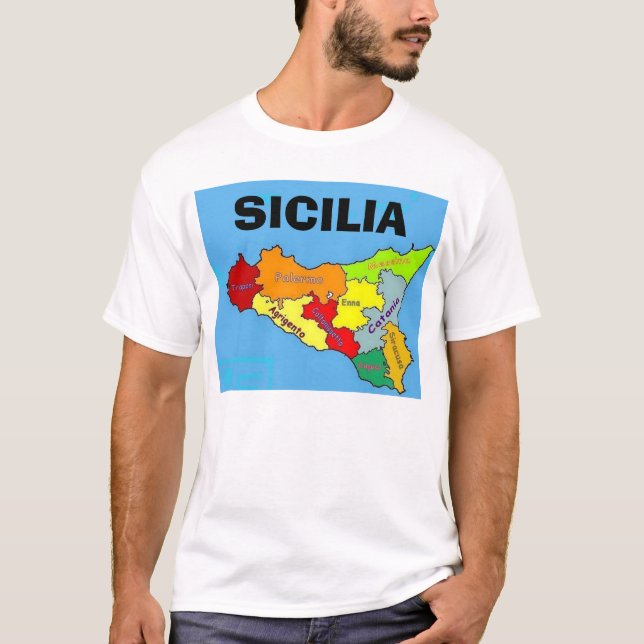T-shirts Sicilia, Sicília (Frente)
