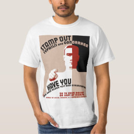 T-shirts Sífilis e Gonorreia de Saída
