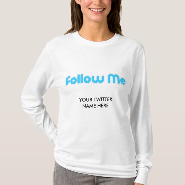 T-shirts siga-me (o twitter) (Frente)