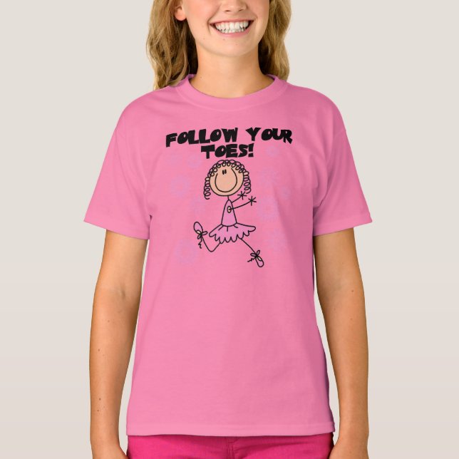 T-shirts Siga os dedos (Frente)