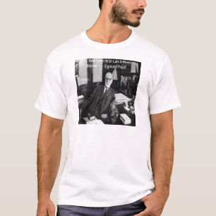T-shirts Sigmund Freud Em Seu Escritório E Engraçada Cota