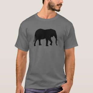 T-shirts Silhouette de Elefante Africano