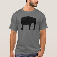 Silhouette de Elefante Asiático