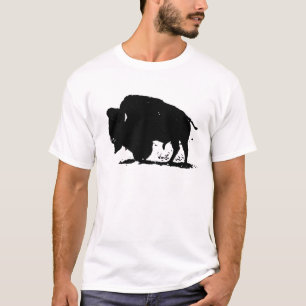 T-shirts Silhoute de Buffalo Preto e Branco