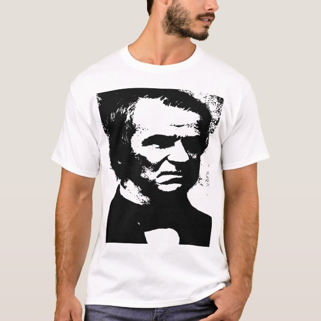 T-shirts Silhueta de Andrew Johnson (Frente)
