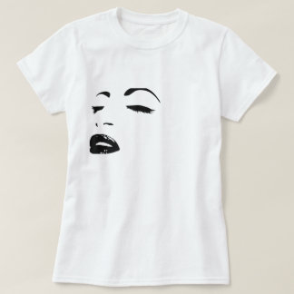 T-shirts silhueta de beleza