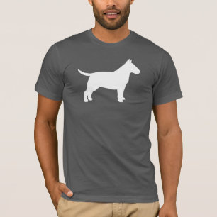 T-shirts Silhueta de bull terrier