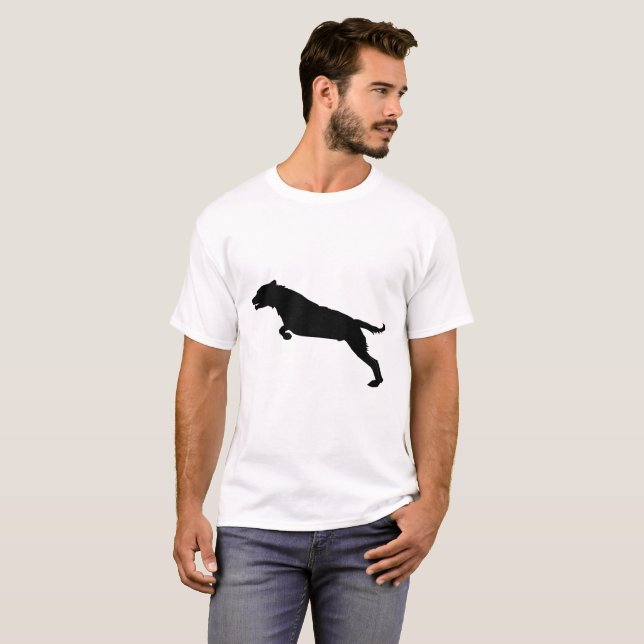 T-shirts Silhueta de Cachorro (Frente Completa)