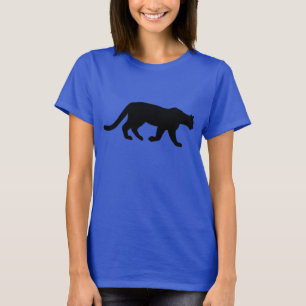T-shirts Silhueta de Leão-da-Montanha Cuguar
