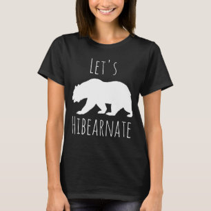 T-shirts Silhueta de Urso Branco Hibearnato de vamos