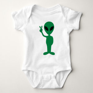 T-shirts Silhueta pequena da alienígena do homem verde da