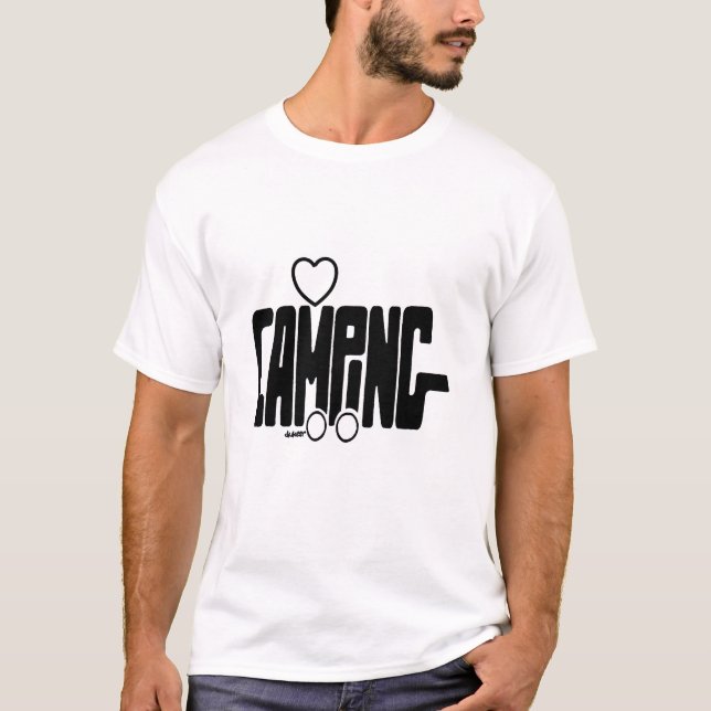 T-shirts Silhuetas de ACAMPAMENTO (Frente)
