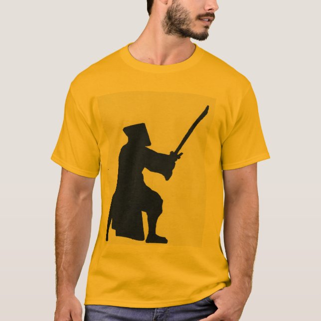 T-shirts sillouette do samurai (Frente)